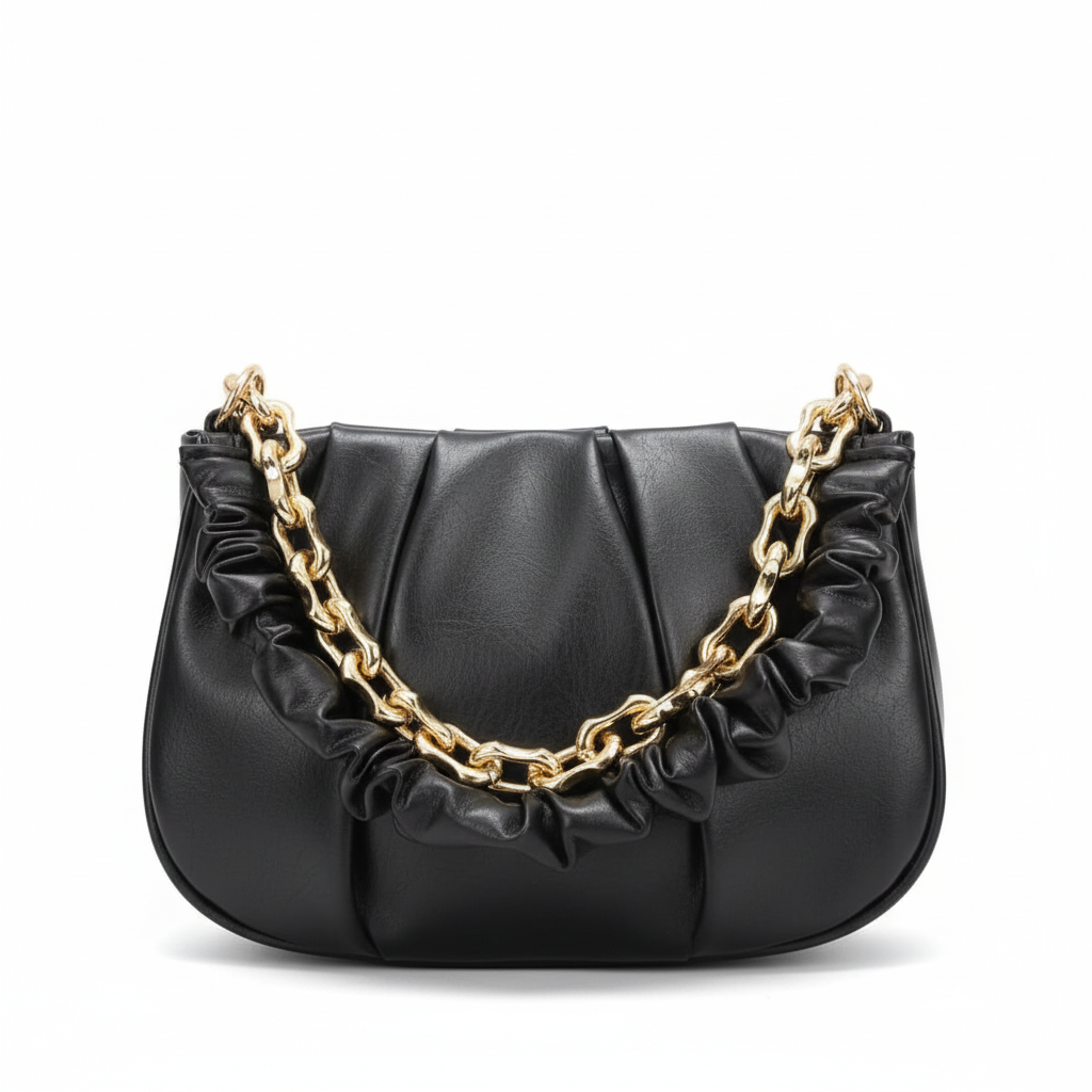 Black Leather luxury Handbag