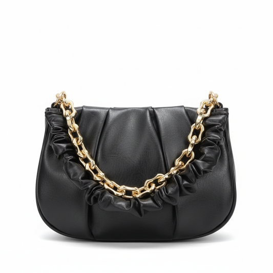 Black Leather luxury Handbag