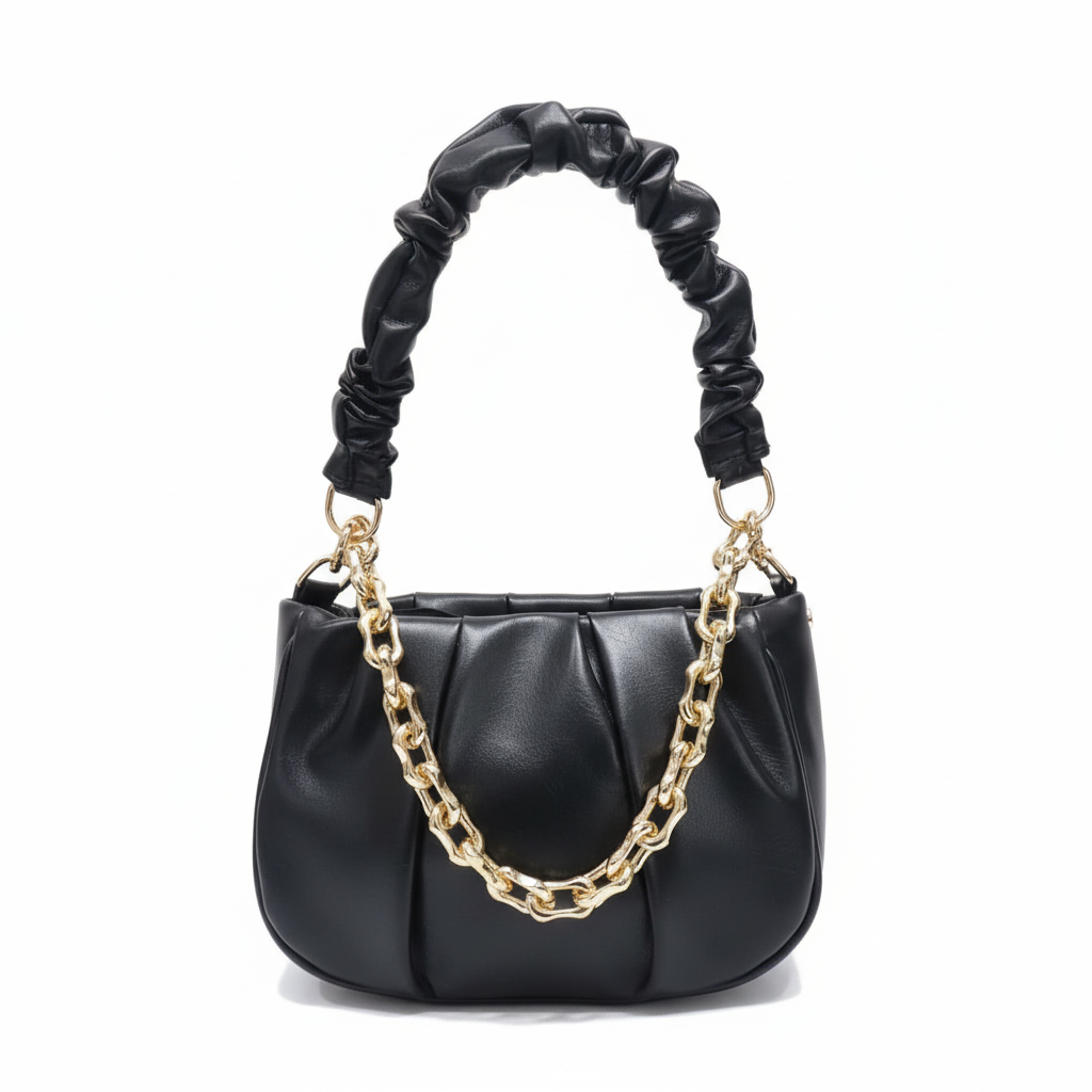 Black Leather luxury Handbag