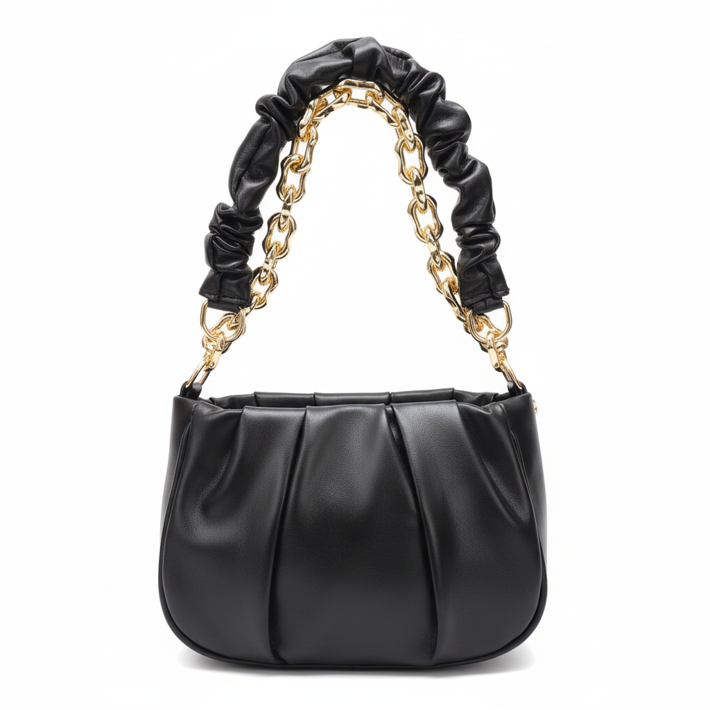 Black Leather luxury Handbag