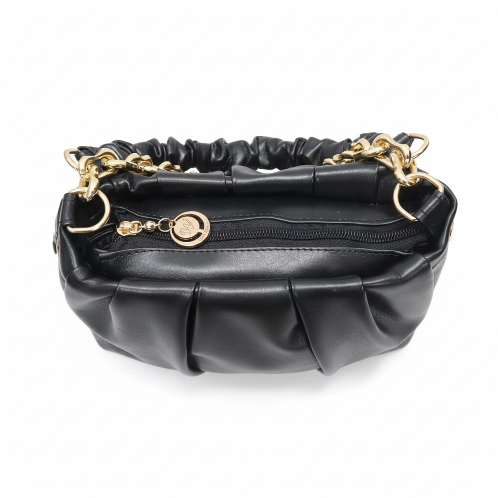 Black Leather luxury Handbag
