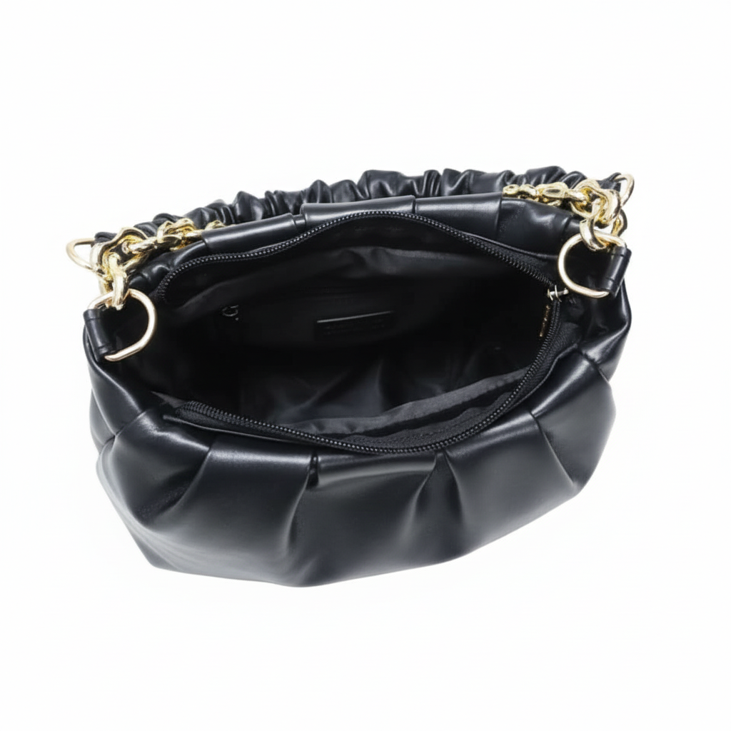 Black Leather luxury Handbag