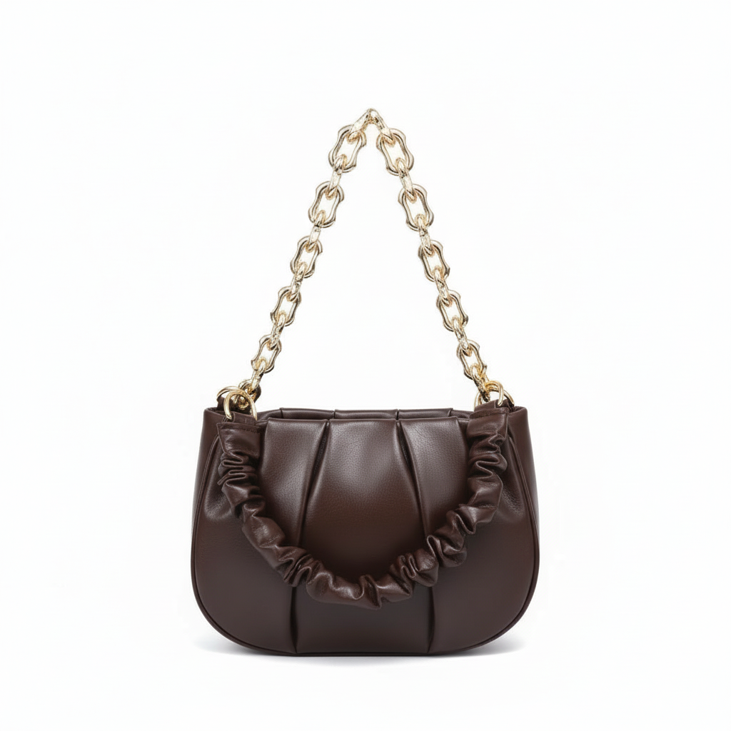 Brown Leather luxury Handbag