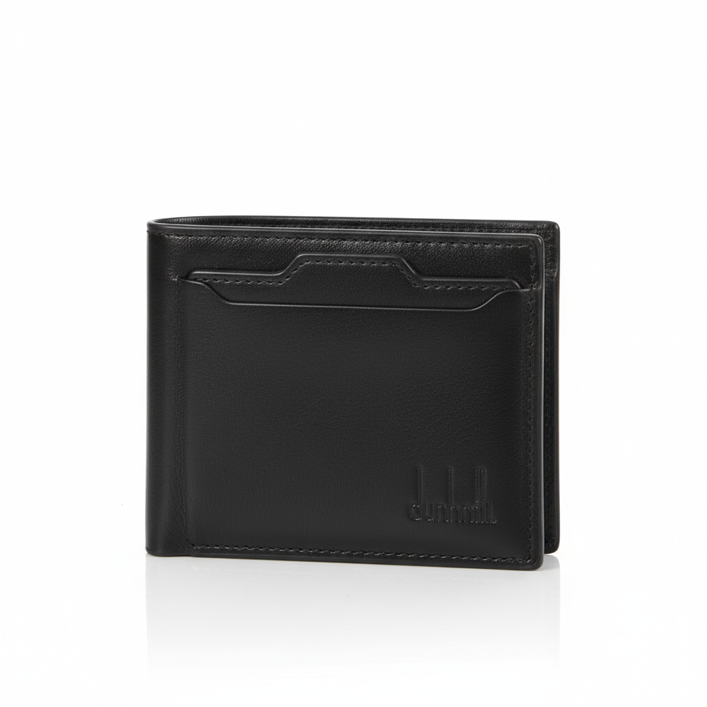Men's Black Wallet with Genuine Leather