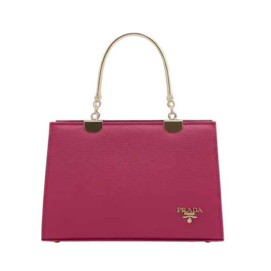 Signature Dark Red Textured Handbag