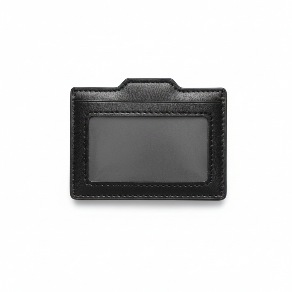 Men's Black Wallet with Genuine Leather