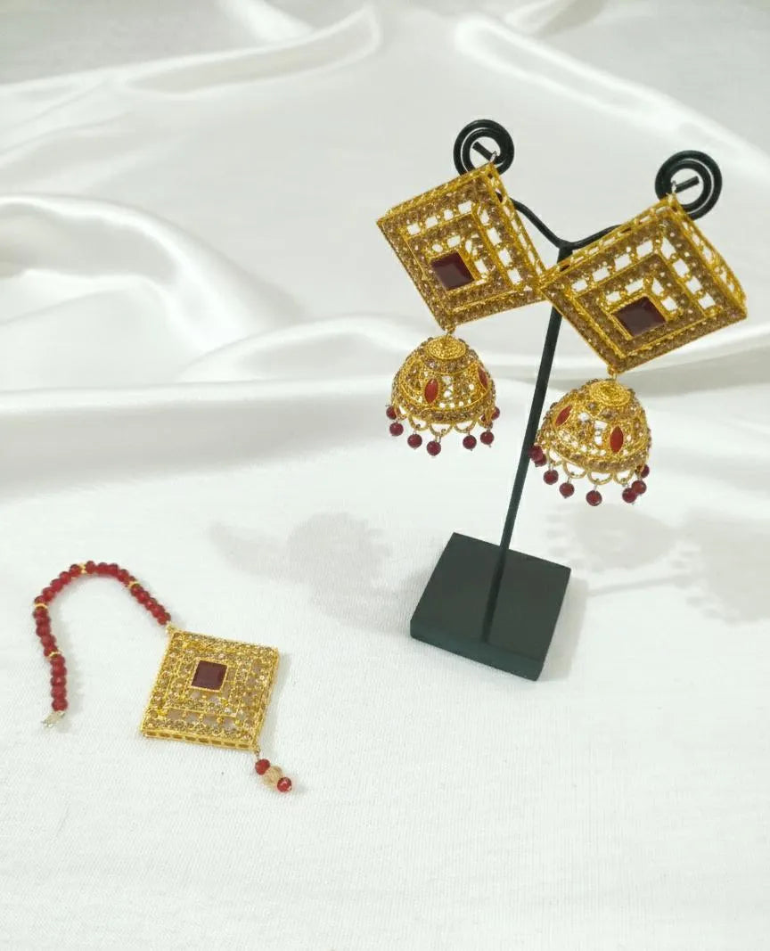 Golden Bridal Set for Wedding